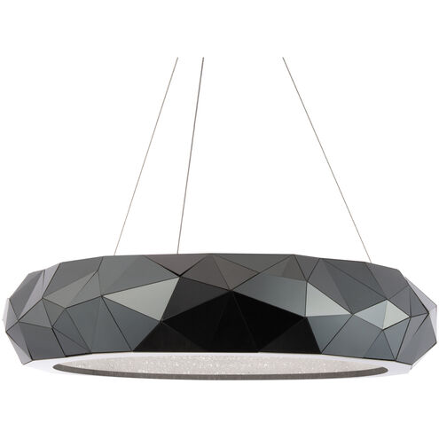 Mosaic LED 31 inch Black Stainless Steel Pendant Ceiling Light, Beyond