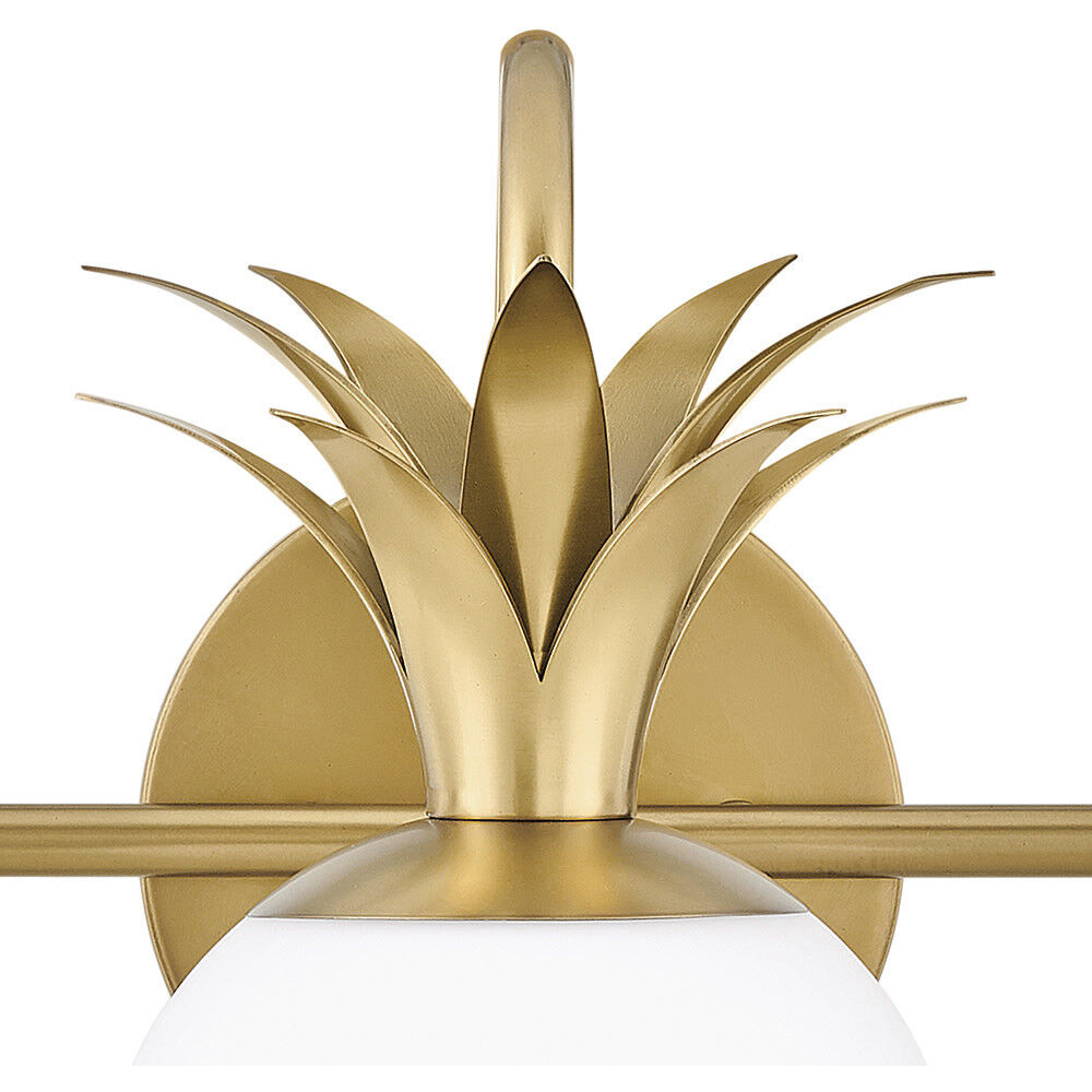 Palma 3 Light 24 inch Heritage Brass Vanity Light Wall Light