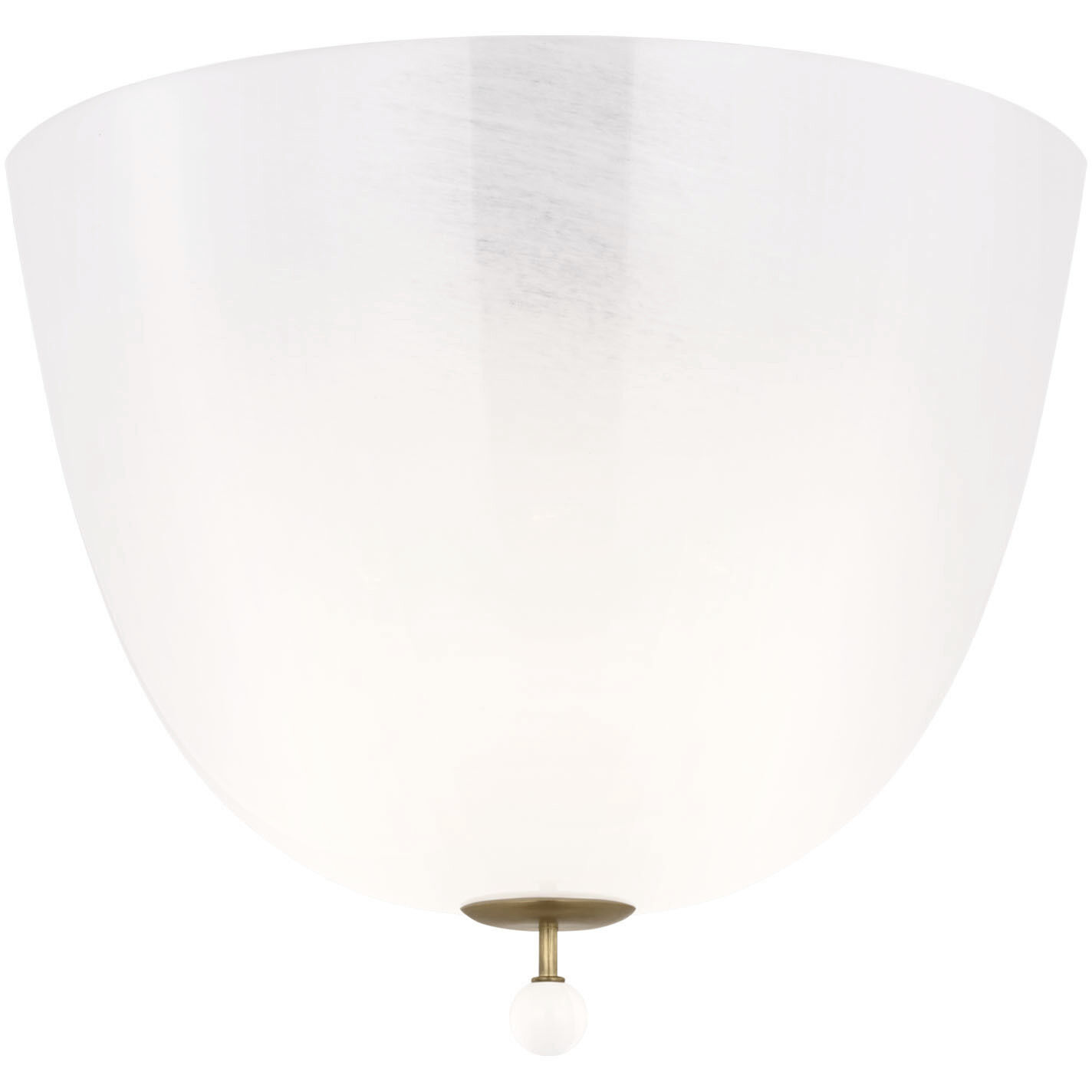 AERIN Brisa LED 14 inch Hand-Rubbed Antique Brass Semi-Flush Mount Ceiling Light