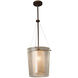 Fusion LED 12 inch Matte Black Pendant Ceiling Light in 700 Lm LED, Mercury Fusion