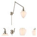 Franklin Restoration Bullet 32 inch 6.00 watt Brushed Satin Nickel Swing Arm Wall Light