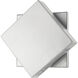 Quadrate LED 9.25 inch Silver Outdoor Wall Light