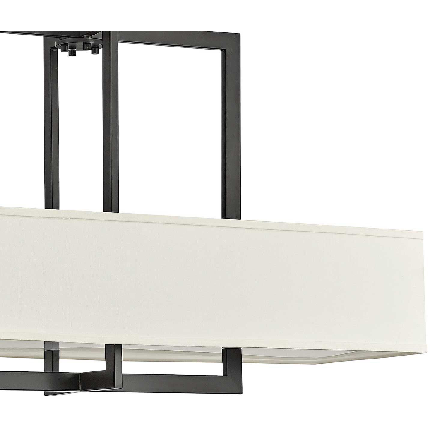 Hampton 4 Light 42 inch Buckeye Bronze Indoor Linear Chandelier Ceiling Light