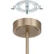 Overture LED 36 inch Champagne Gold Chandelier Ceiling Light