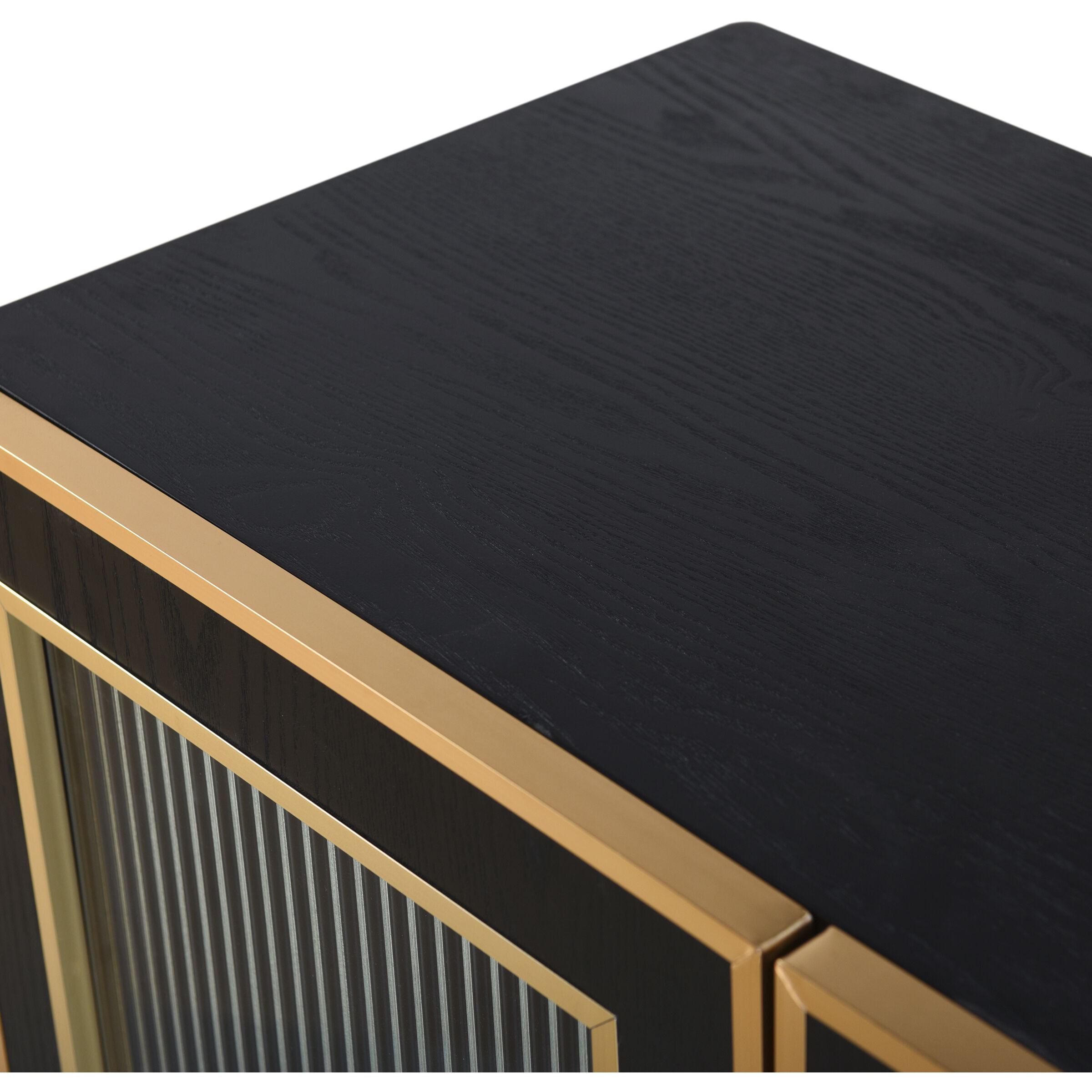 Aurelia Ebony and Gold Cabinet