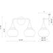 Alora Mood Hazel 2 Light 16.63 inch Matte Black Bath Vanity Light Wall Light in Clear