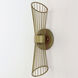 Zeta LED 5 inch Natural Aged Brass Wall Sconce Wall Light