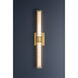 Castor LED 4.25 inch Aged Brass Bath and Vanity Wall Light