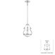 Atrio 1 Light 10.25 inch Chrome Pendant Ceiling Light