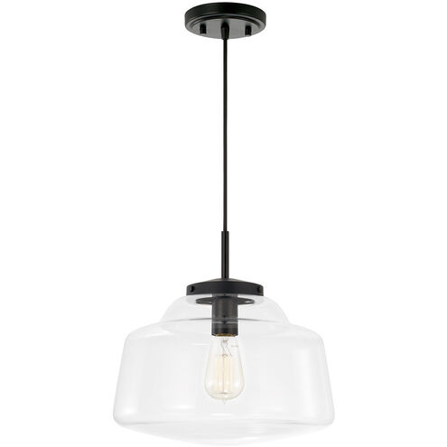 Dillon 1 Light 13 inch Matte Black Pendant Ceiling Light