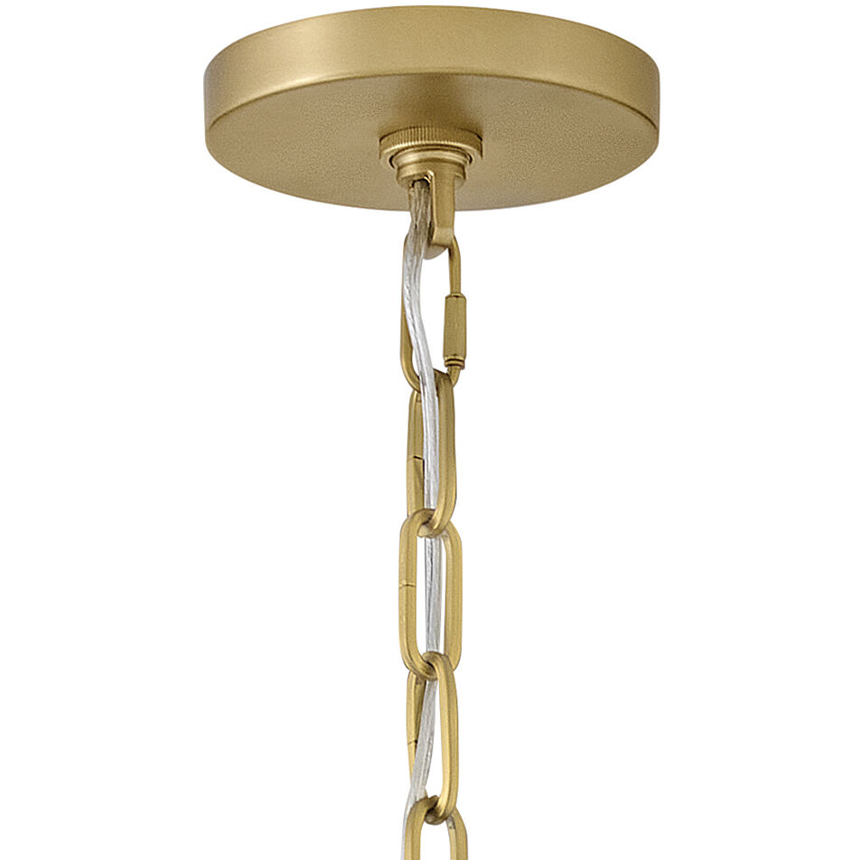 Rivi 1 Light 13 inch Lacquered Brass Pendant Ceiling Light