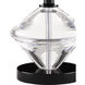 Whirling Dervish 29.75 inch 25 watt Clear and Black Table Lamp Portable Light