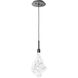 Blossom LED 6 inch Graphite Pendant Ceiling Light in 2700K LED, Single
