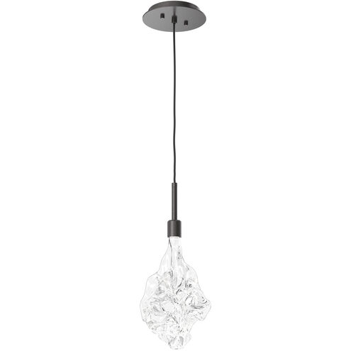 Blossom LED 6 inch Graphite Pendant Ceiling Light in 2700K LED, Single