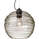 Wave 10 1 Light Black Cord Pendant Ceiling Light