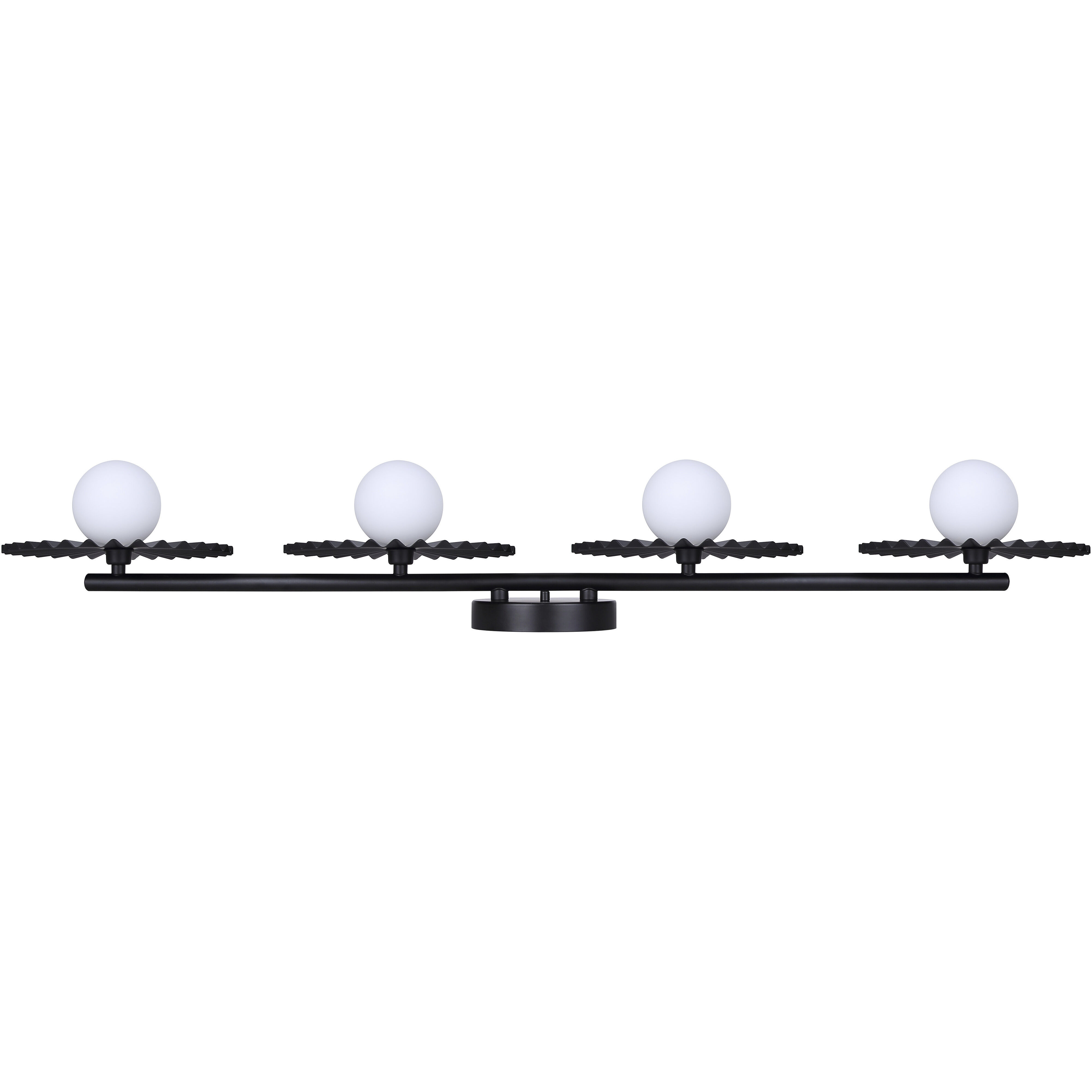 Payton 4 Light 38.75 inch Black Vanity Light Wall Light