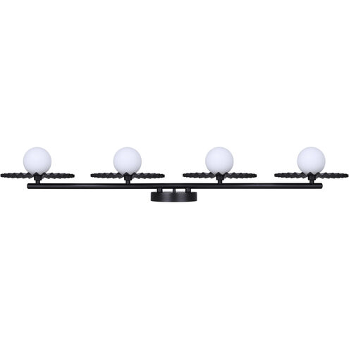 Payton 4 Light 38.75 inch Black Vanity Light Wall Light