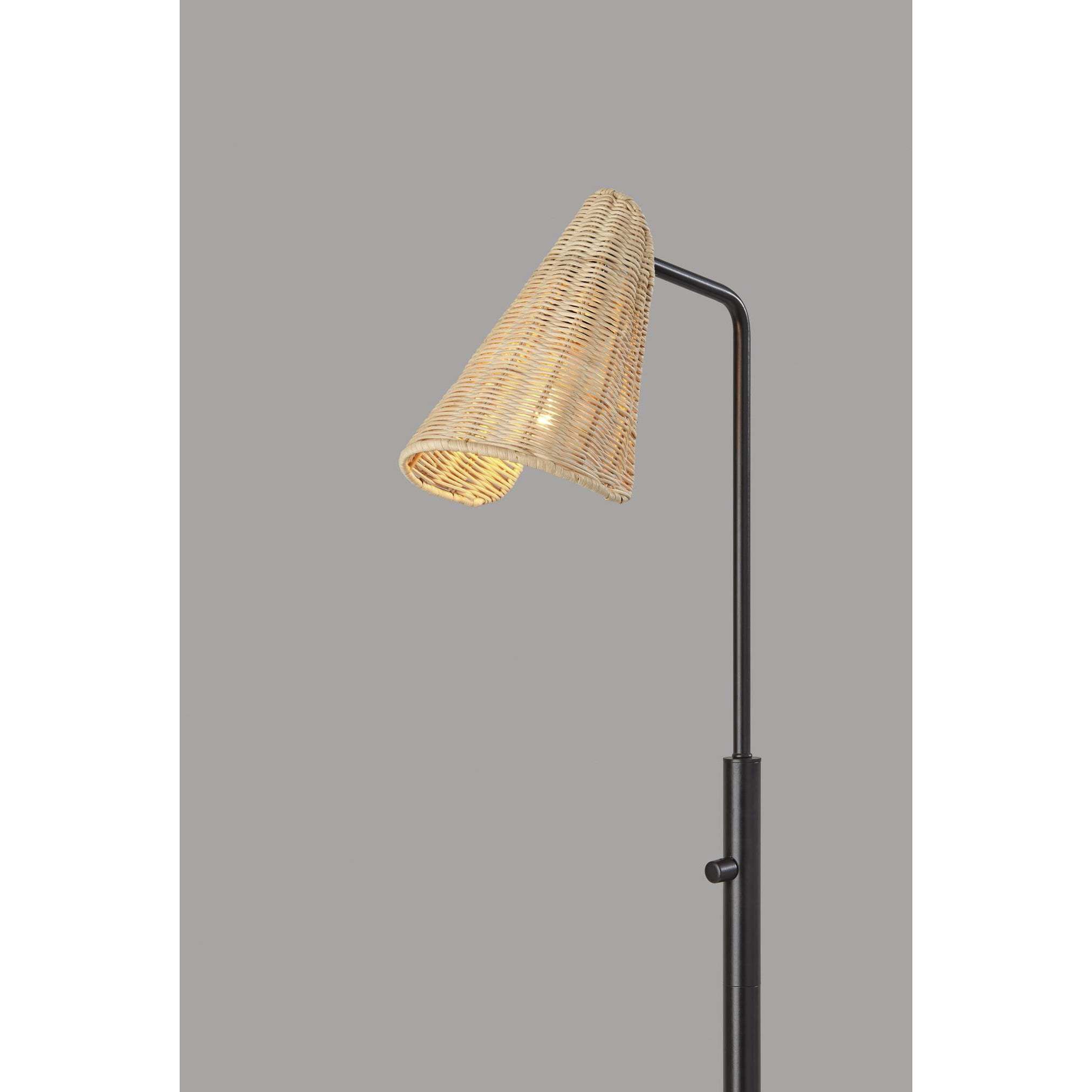 Cove 58 inch 60.00 watt Black Floor Lamp Portable Light