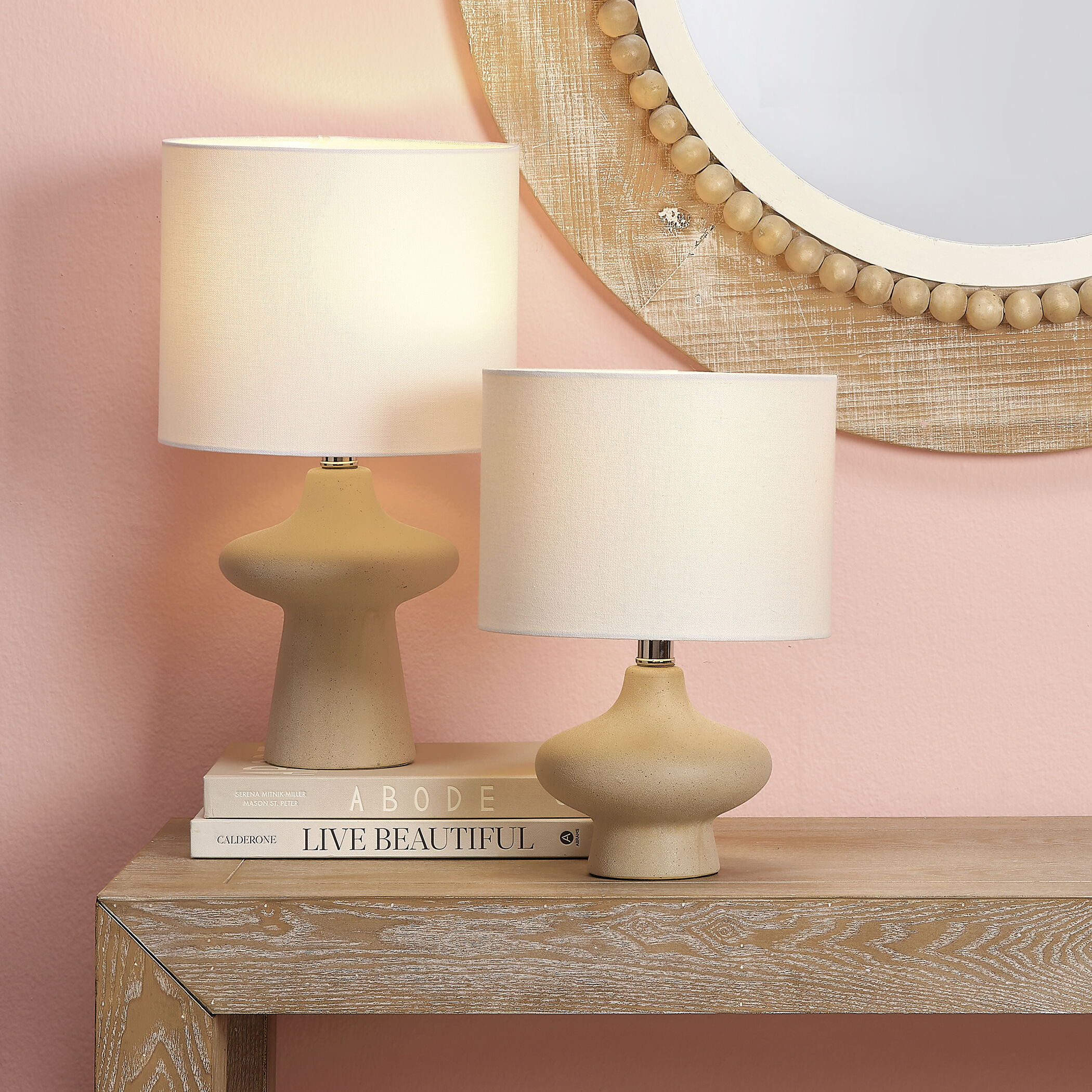 Oliver 16.5 inch 60.00 watt Beige Table Lamp Portable Light