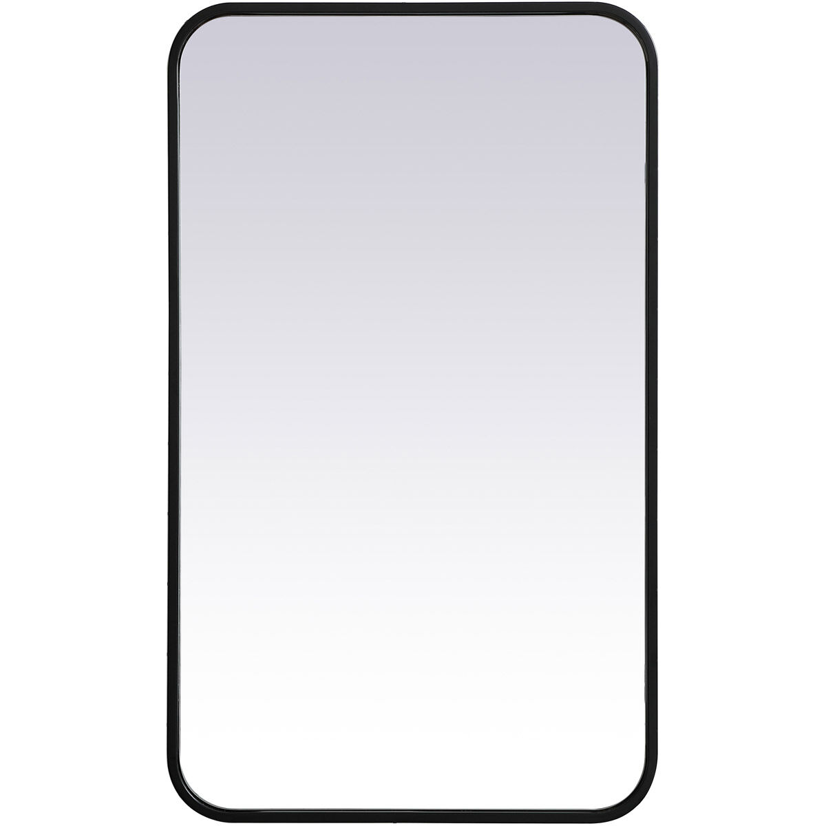 Evermore 30 X 18 inch Black Mirror