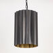 Allegra 1 Light 12 inch Gunmetal and Gold Single Pendant Ceiling Light