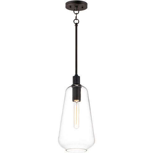 Babylon 1 Light 8 inch Black Single Pendant Ceiling Light