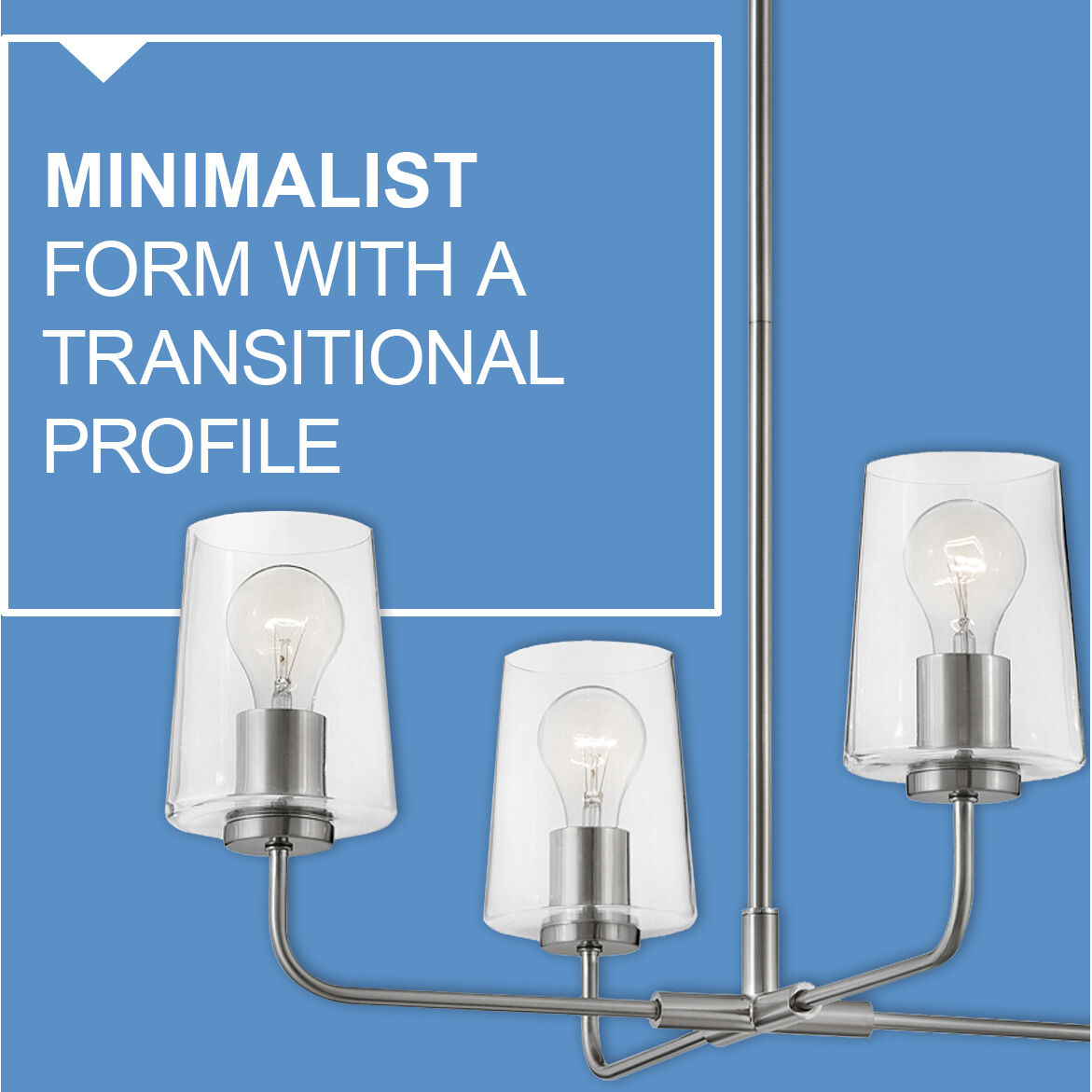 Kline LED 25 inch Brushed Nickel Chandelier Ceiling Light