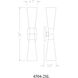 Emrys 2 Light 4.75 inch Brushed Nickel Wall Sconce Wall Light