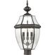 Ashford 3 Light 23 inch Oil Rubbed Bronze Outdoor Post Light