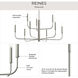 Reines 9 Light 32 inch Brushed Nickel Chandelier Ceiling Light