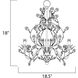 Elegante 3 Light 18.5 inch Oil Rubbed Bronze Mini Chandelier Ceiling Light