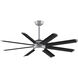 Stellar Custom Silver Fan Motor, Blades Sold Separately