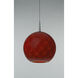 Sirena 1 Light 8 inch Matte Chrome Pendant Ceiling Light