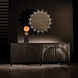 Moira 33 X 33 inch Matte Black Mirror