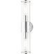 Banca 2 Light 19 inch Polished Chrome ADA Vanity Sconce Wall Light