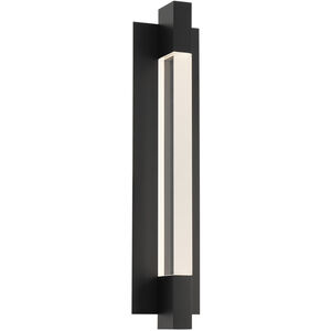 Heliograph 1 Light 24.4 inch Black Outdoor Wall Light in 2700K