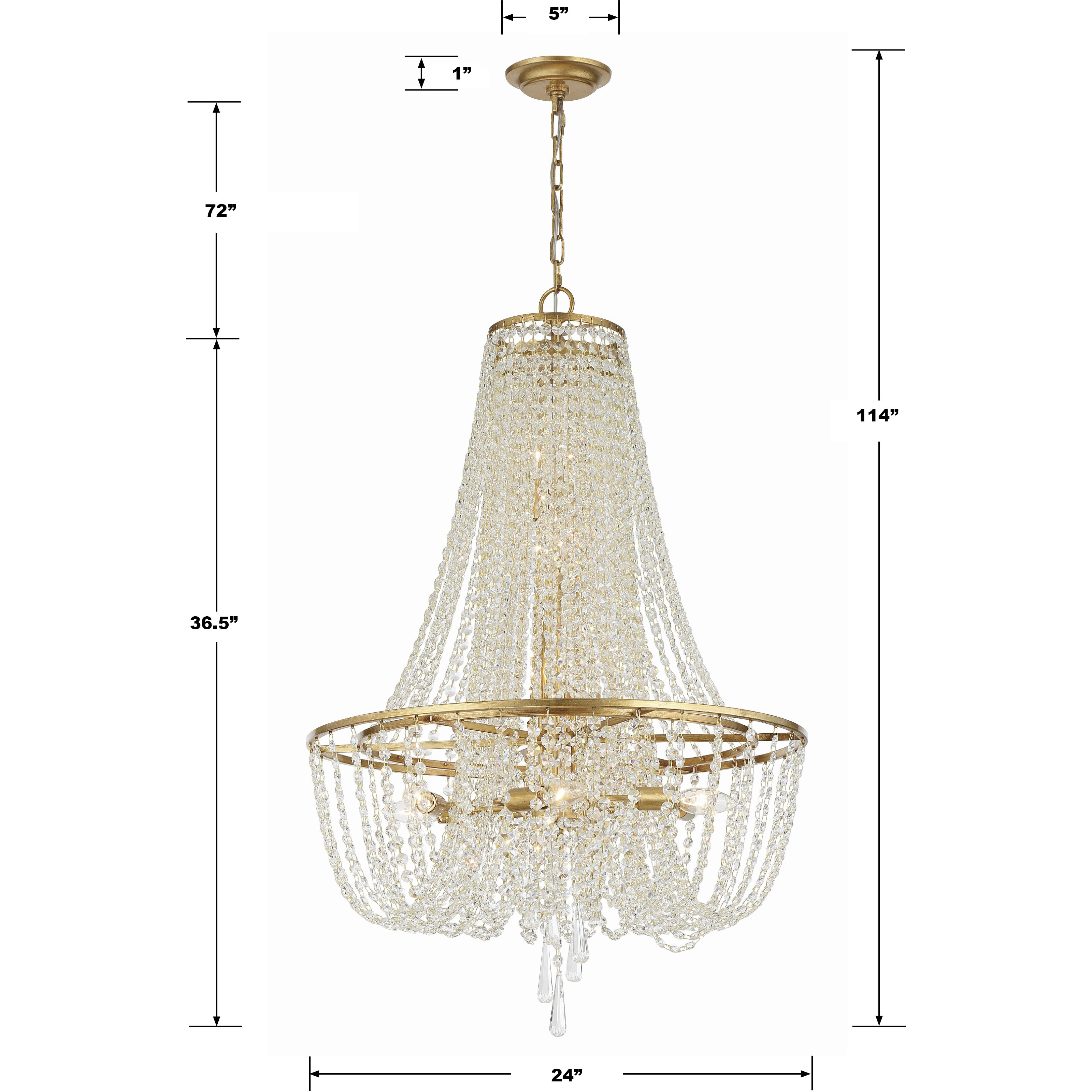 Arcadia 9 Light 24 inch Antique Gold Chandelier Ceiling Light