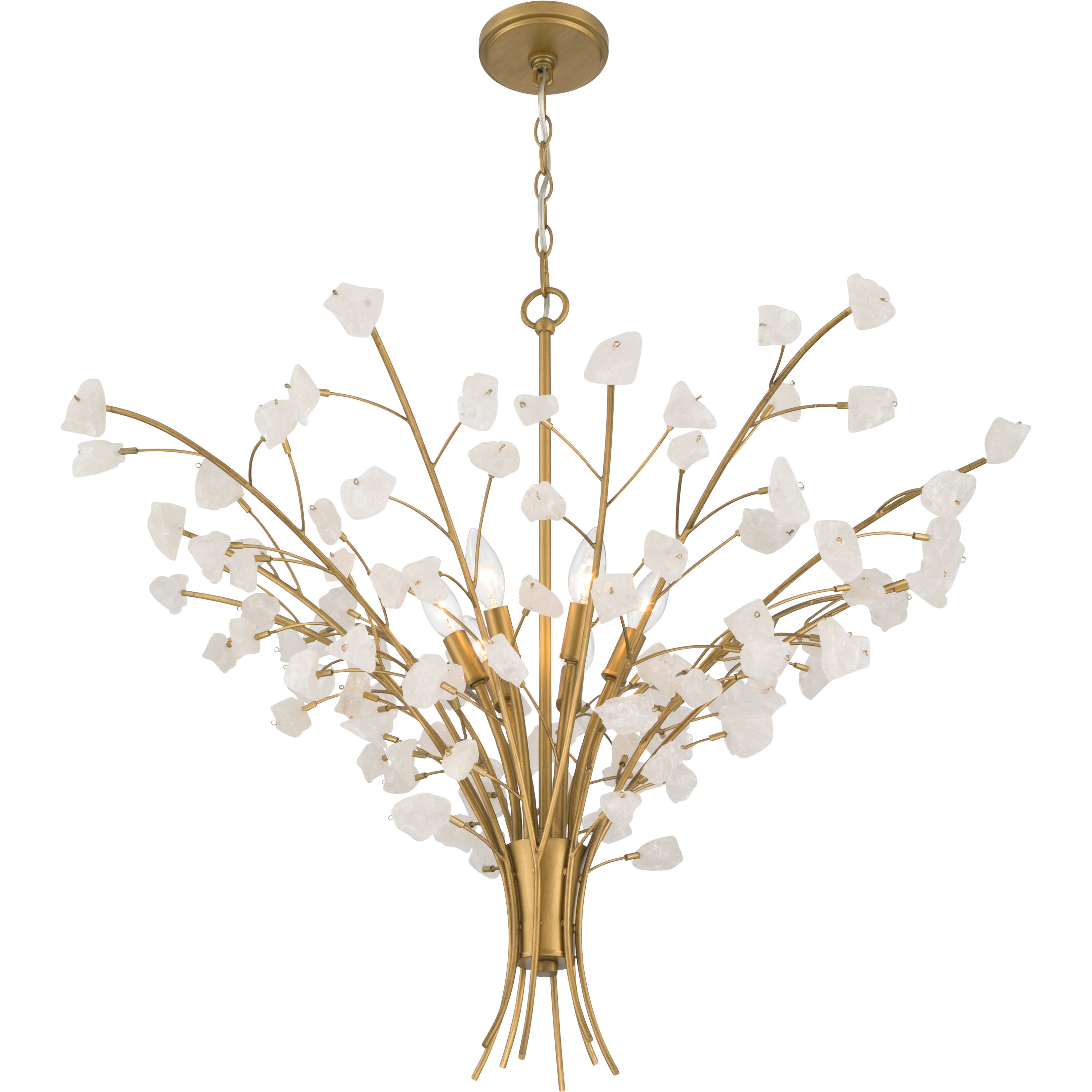 Ramus 6 Light 36 inch Painted Legacy Brass Chandelier Ceiling Light