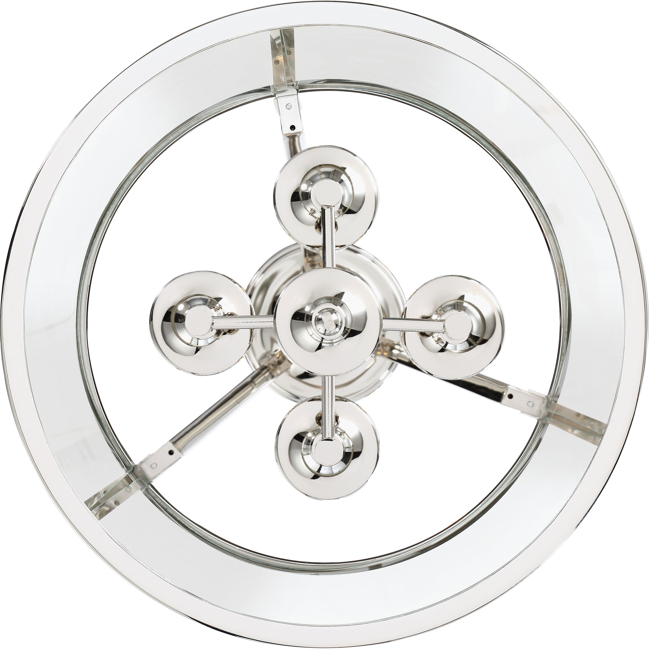 Barlow 4 Light 16 inch Polished Nickel Semi-Flush Mount Ceiling Light