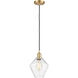 Ballston Cindyrella 1 Light 8 inch Satin Gold Mini Pendant Ceiling Light