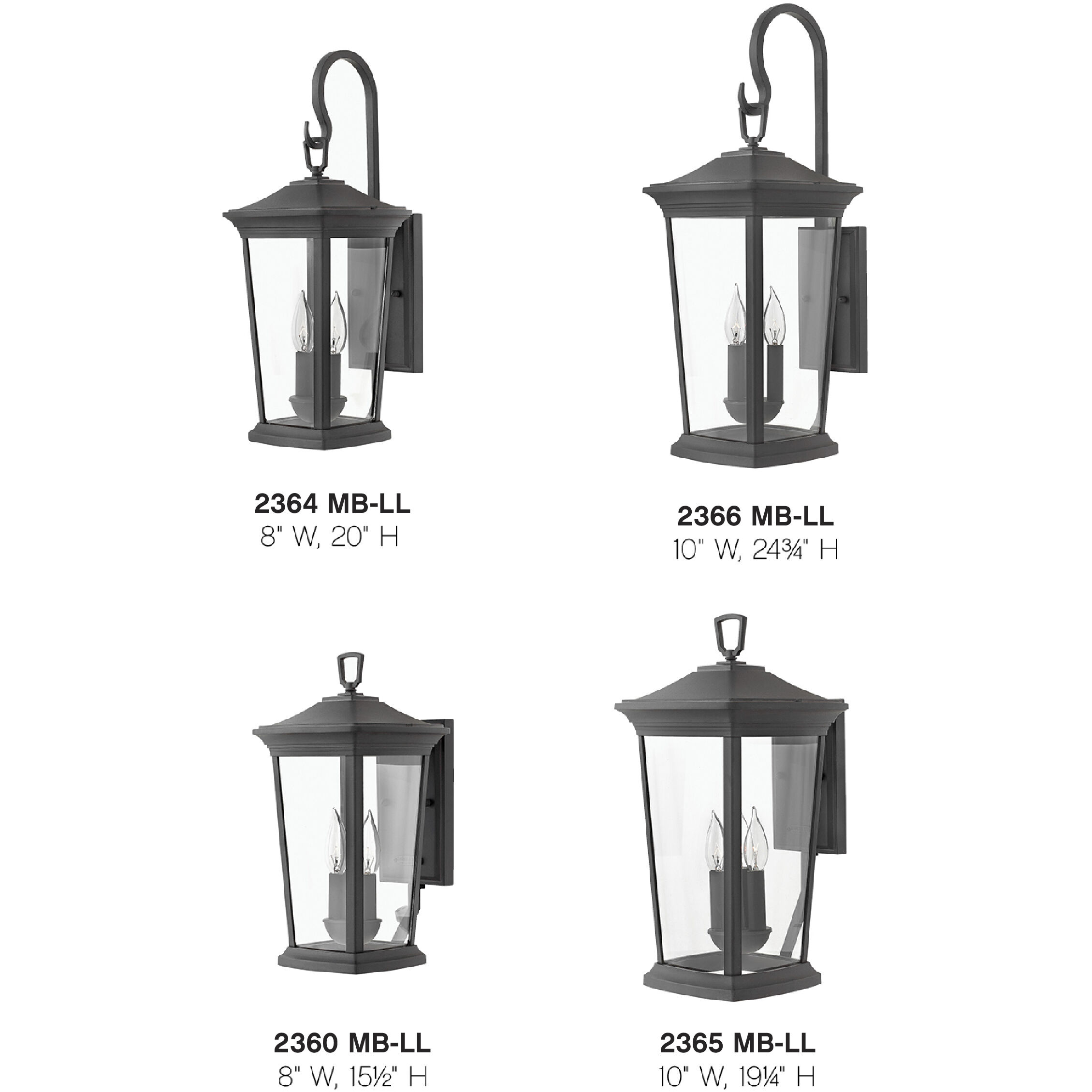 Bromley LED 25 inch Museum Black Outdoor Wall Mount Lantern, Medium