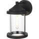 Roy 1 Light 10 inch Black Outdoor Wall Sconce