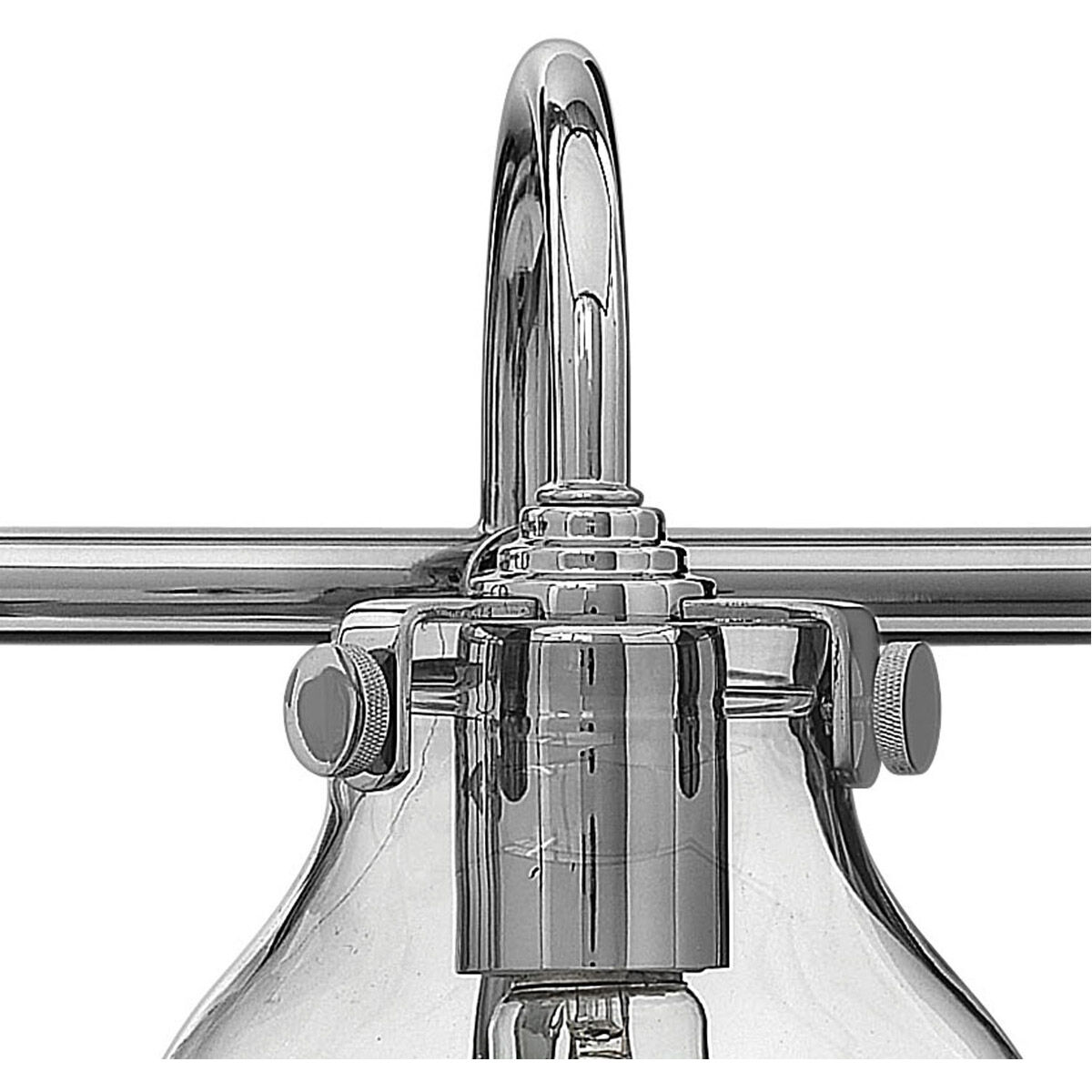 Congress 2 Light 19 inch Chrome Bath Light Wall Light, Retro Glass
