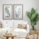 Florals Collection Green Framed Art