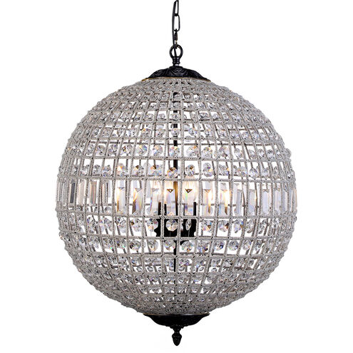 Olivia 5 Light 24 inch Dark Bronze Pendant Ceiling Light, Urban Classic