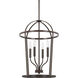 HomePlace by Capital Lighting Greyson 4 Light 16 inch Bronze Foyer Ceiling Light 528541BZ - Open Box