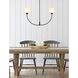 Nyomi 2 Light 36 inch Black Chandelier Ceiling Light