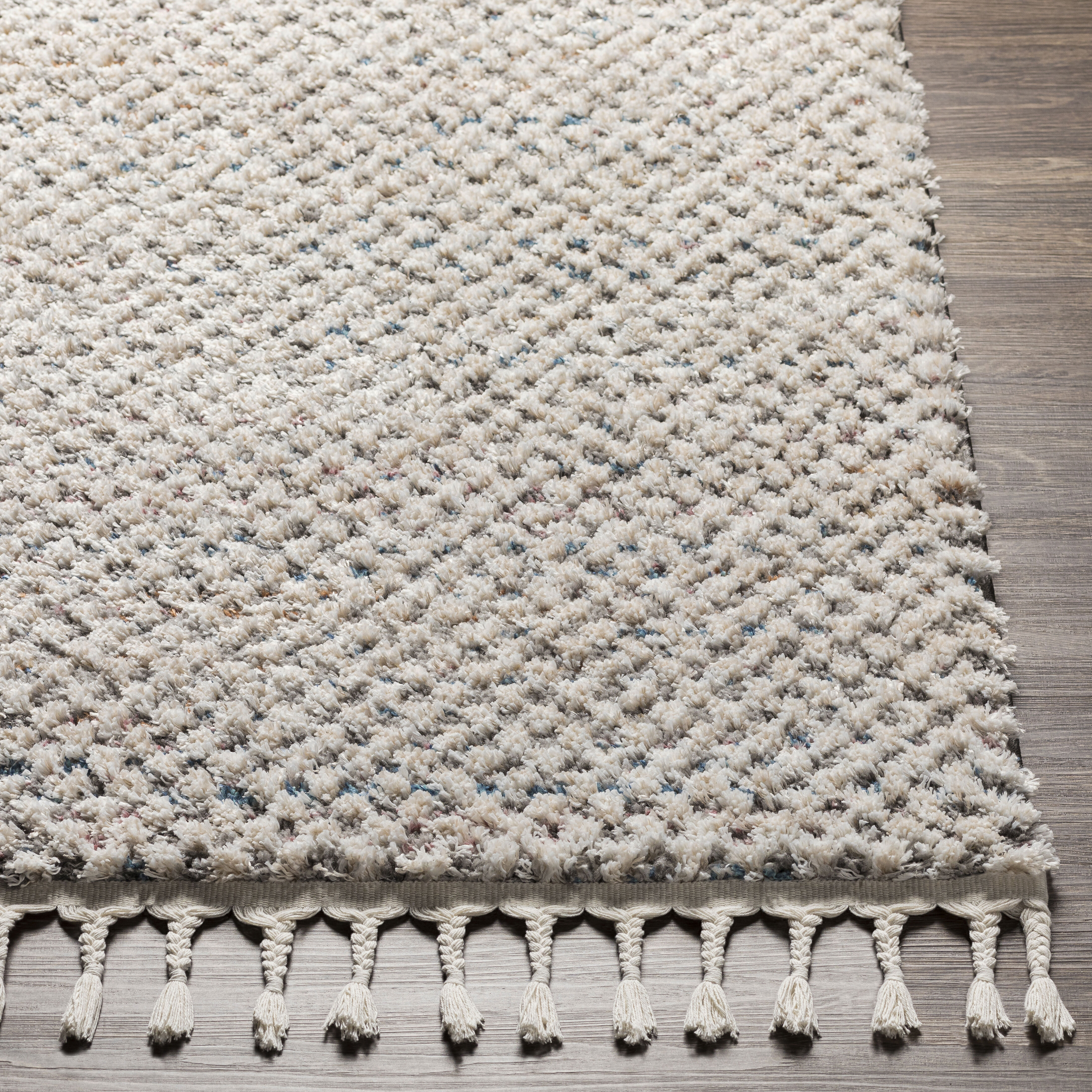 Lyon 84 X 63 inch Light Grey Rug in 5 x 8, Rectangle