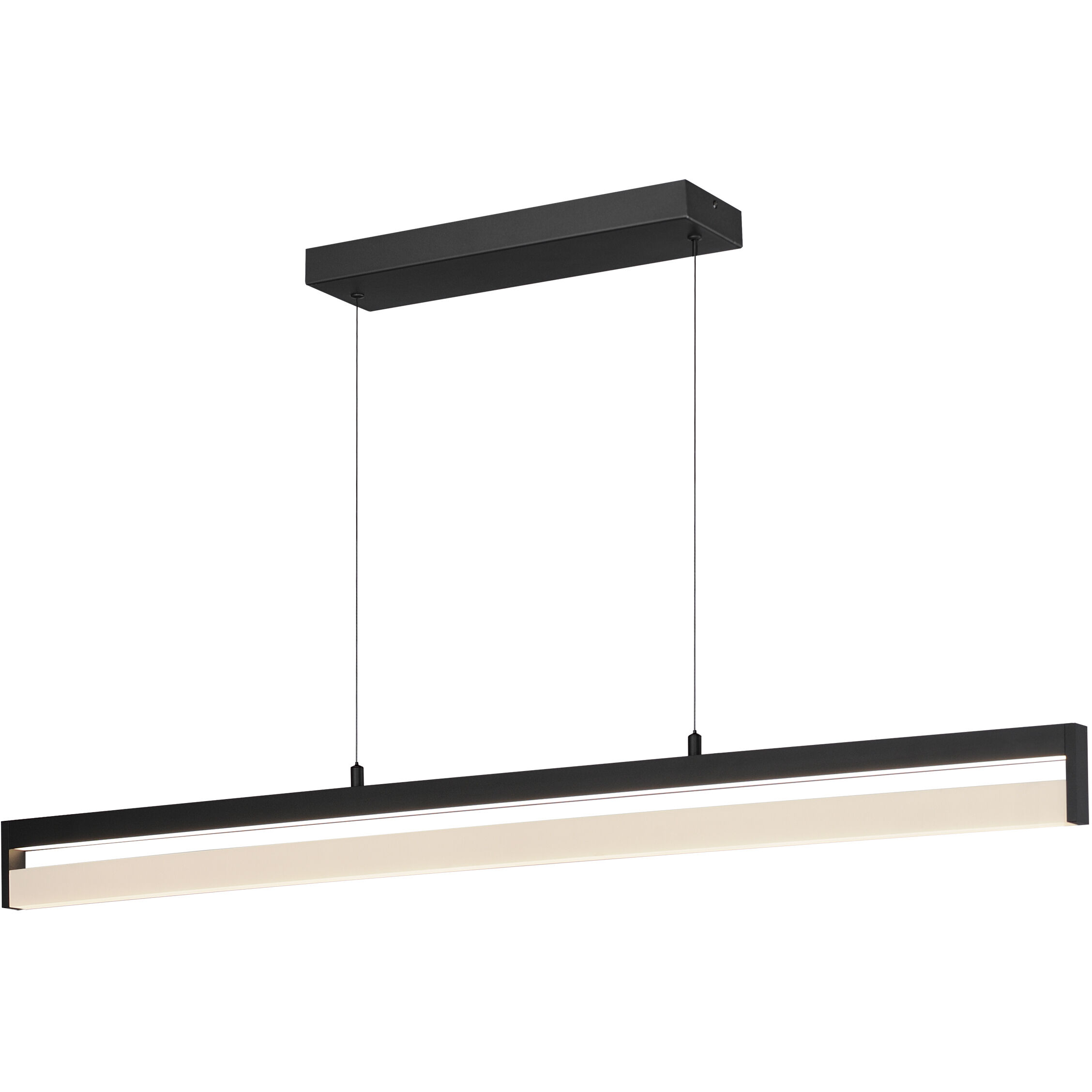 Crossbar LED 1.25 inch Black Single Pendant Ceiling Light
