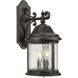 Ashmore 3 Light 21 inch Antique Bronze Outdoor Wall Lantern